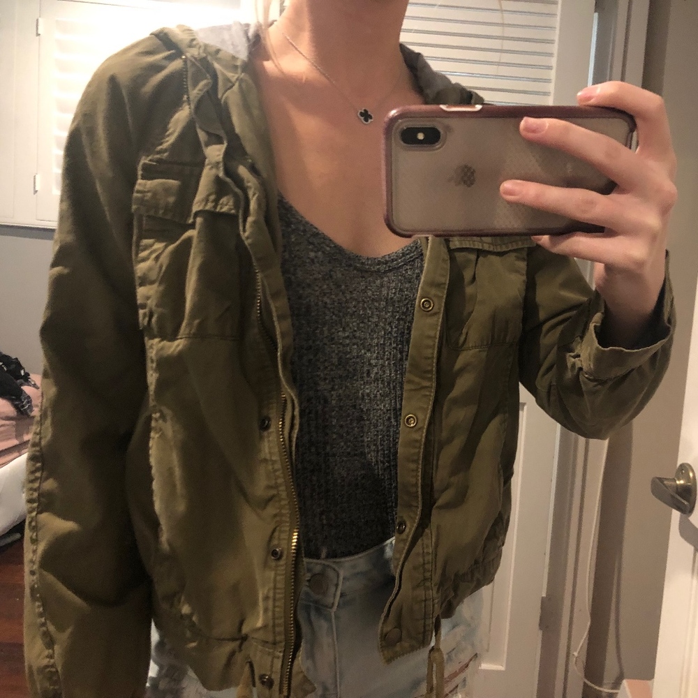 Old Navy green jacket
